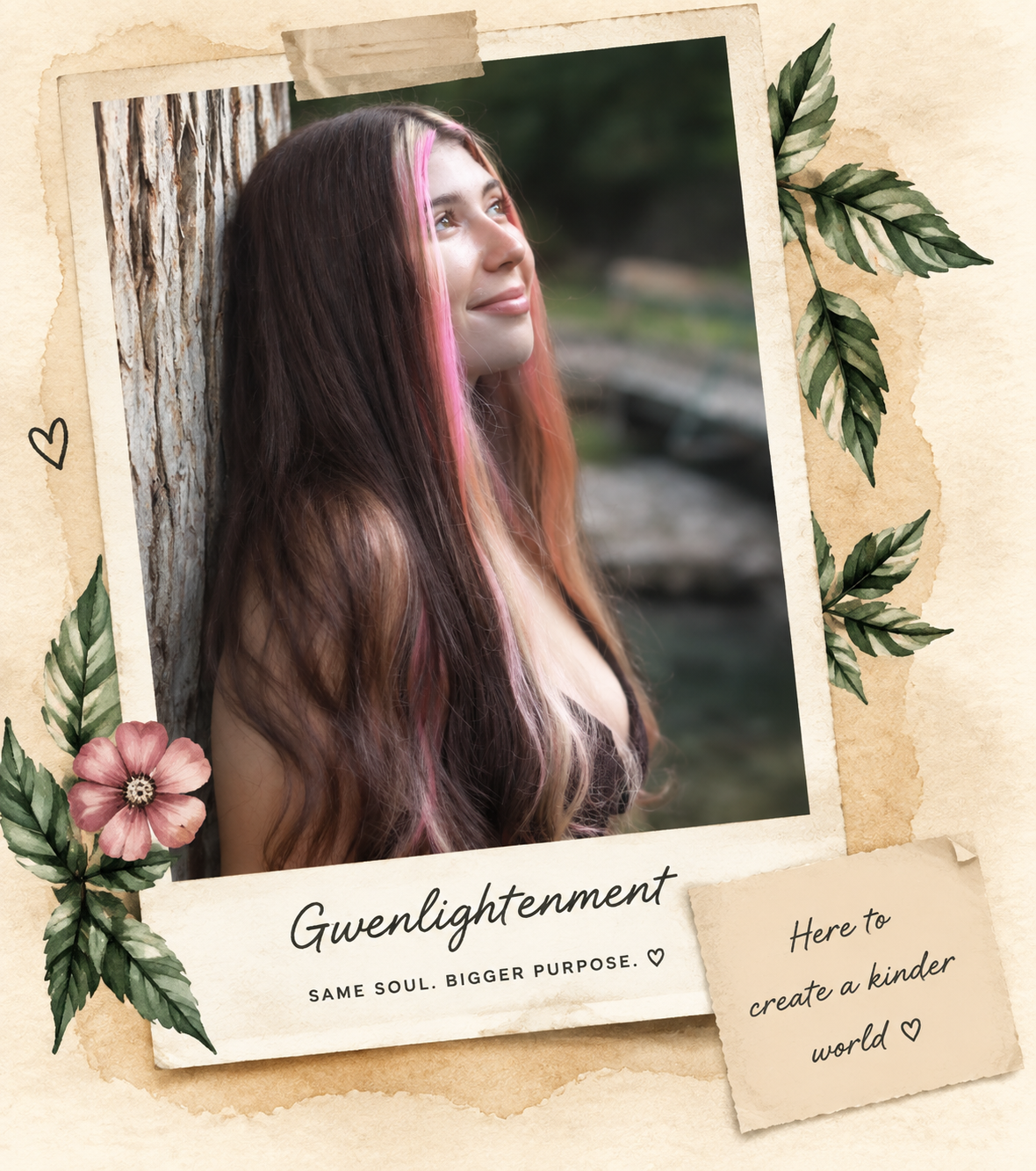 Gwen left section scrapbook image